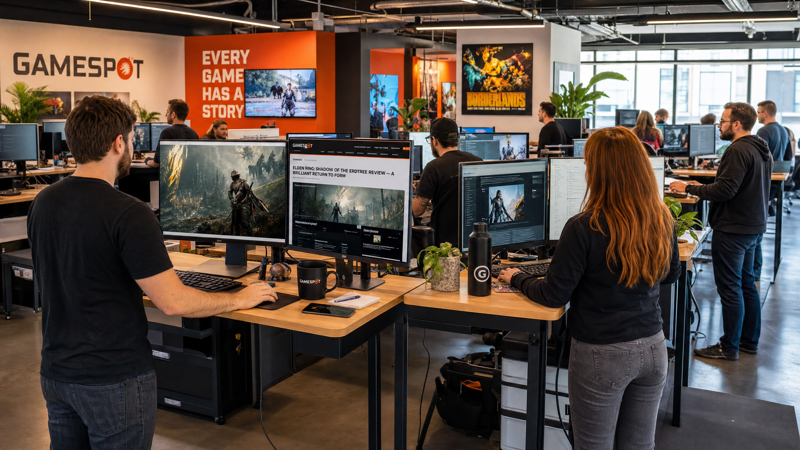 RocketClash editorial team at work