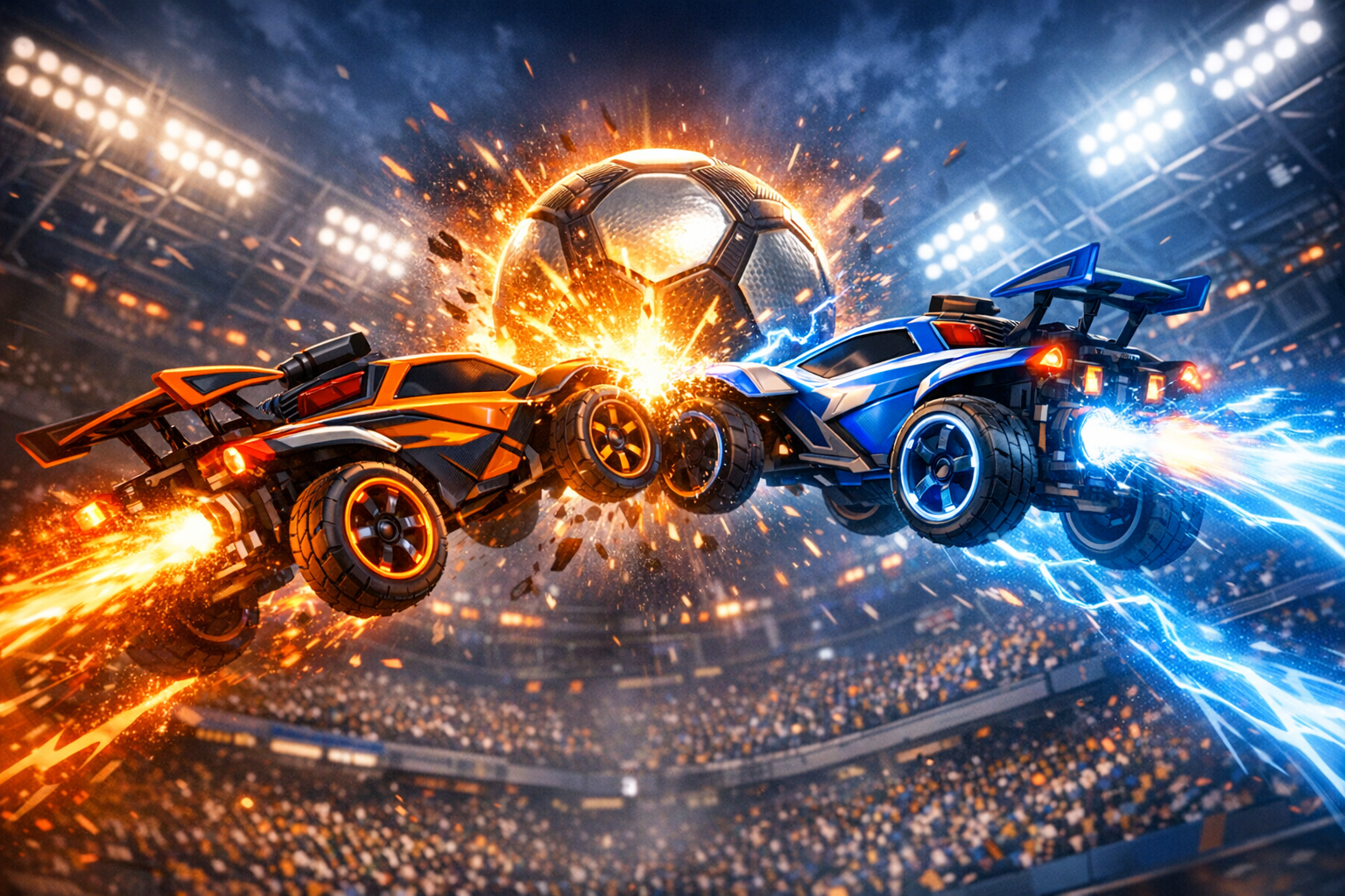 Rocket-powered sports game